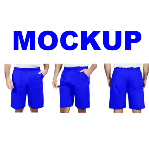 Mockup CDR Bermuda de Brim Com Elástico