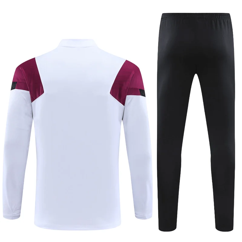 Conjunto de Treino PSG Jaqueta + Calça Branco/Vinho/Preta 2021/22 - Image 3