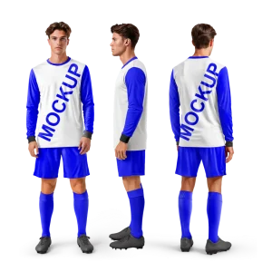 Mockup CDR Conjunto Esportivo Manga Longa Lat. Humano