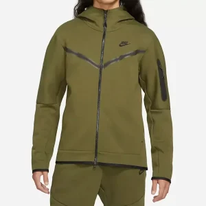Conjunto Blusão e Calça Moletom Nike tech fleece Verde