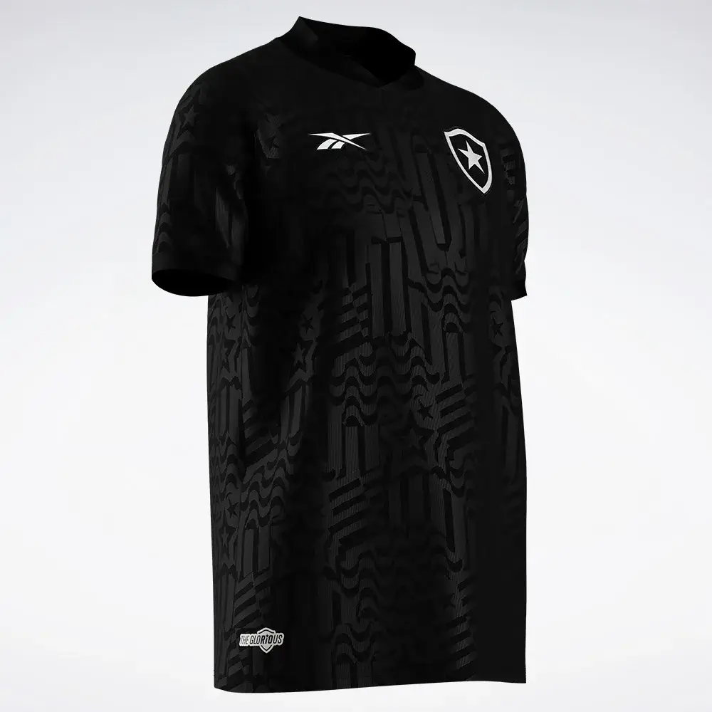 Nova Camisa Botafogo 2 Preta Reebok 2023/24 Masculina - Image 3