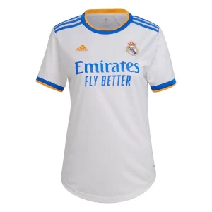 Camisa Real Madrid 21/22 FEMININA  Branco com Azul