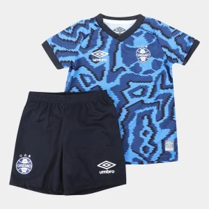 Kit Grêmio Infantil III 21/22 – Preto+Azul unissex