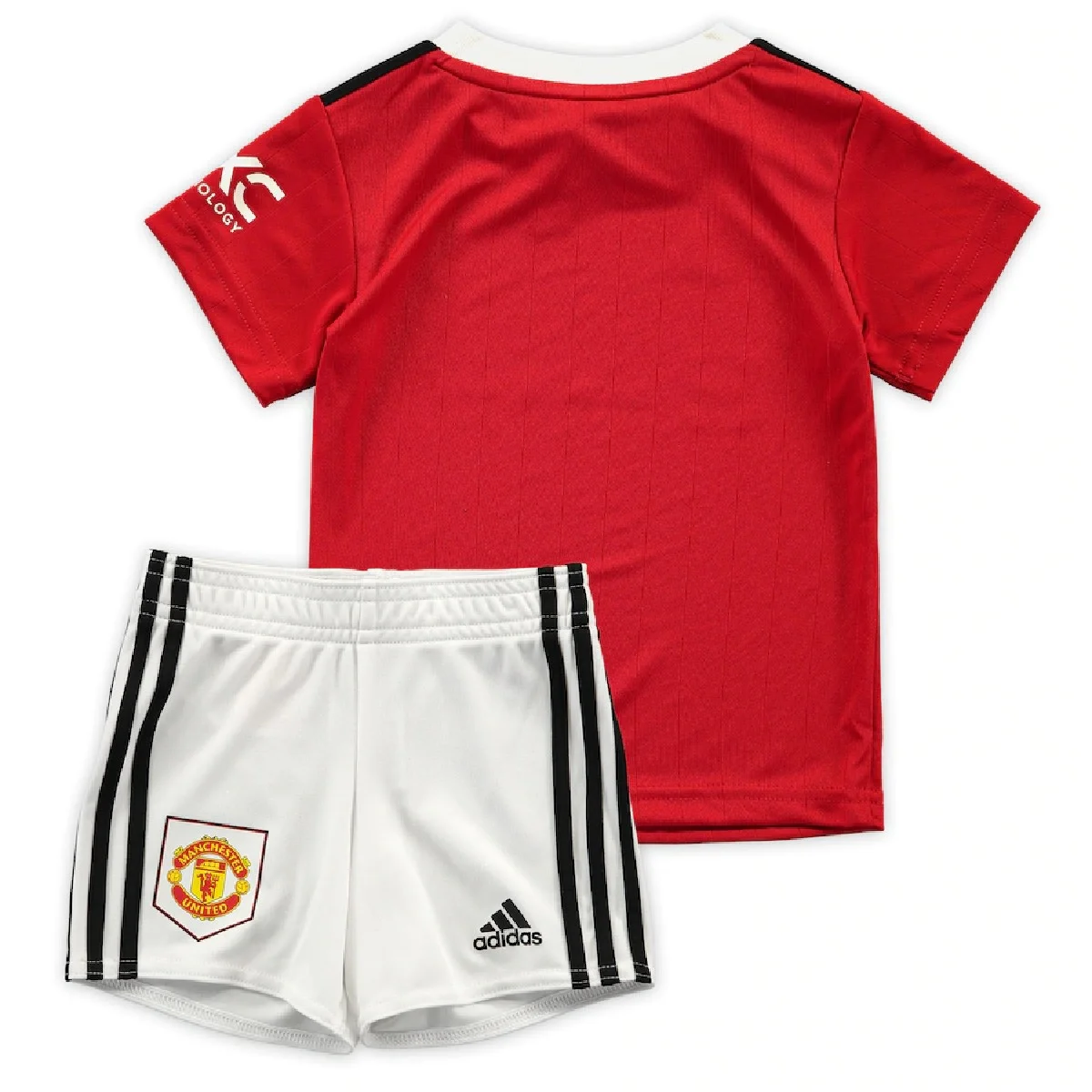 Kit Infantil Manchester United Vermelha 22/23 Unissex - Image 3