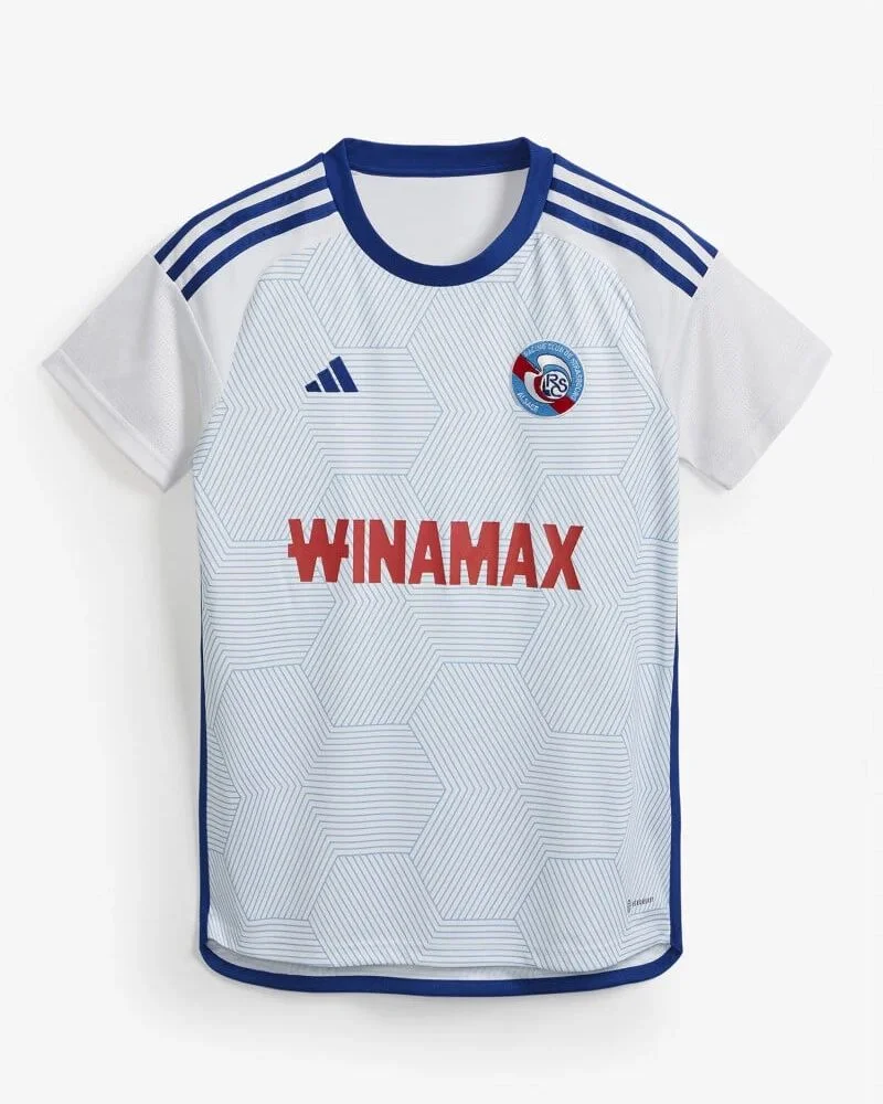 Nova Camisa Strasbourg Branca 2023/24 Masculina