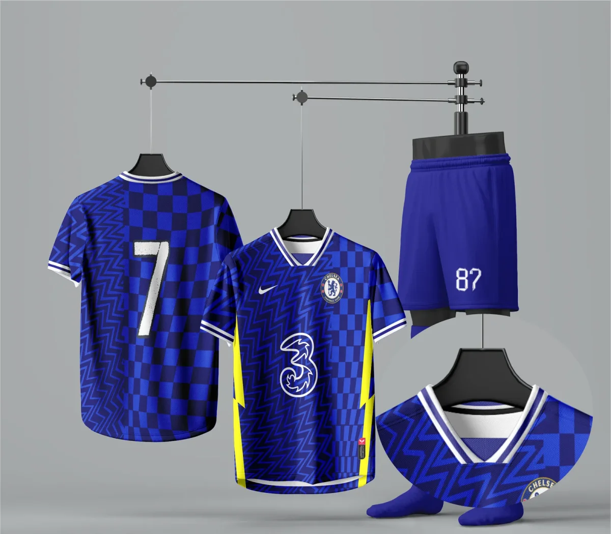 Modelagem CDR Camisa Gola Adidas do P ao GG ( Tamanho Real) - Image 2