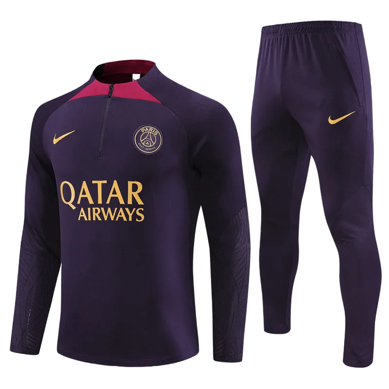 Conjunto de Treino PSG Jaqueta Roxo + Calça Roxo 2023/24 - Image 2