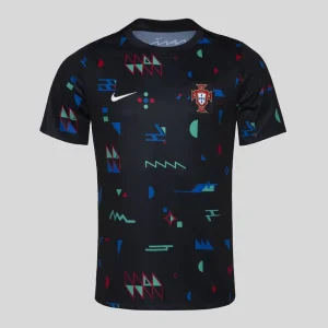 Camisa Treino Portugal Preta/Azul Escura 2024/25 Masculina