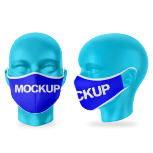 Mockup CDR Mascara Facial Manequim