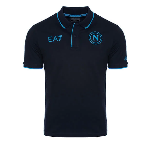 Camisa Napoli Polo Azul Escura 2023/24 - Image 2