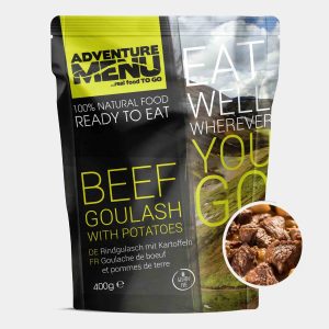 Goulash de ternera con patatas cocidas - Adventure Menu