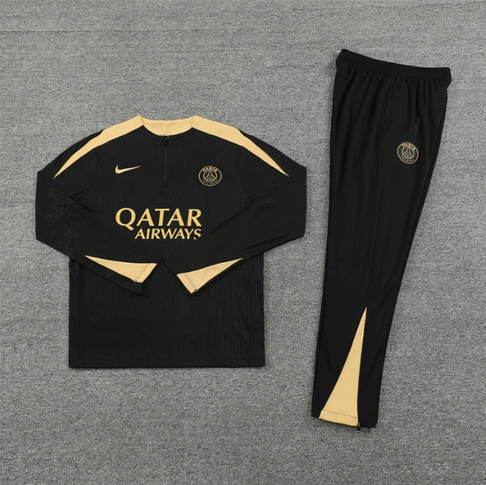 Conjunto de Treino PSG Jaqueta+Calça Preto 2024/25 - Image 4