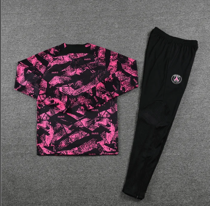 Conjunto de Treino PSG Jaqueta+Calça Rosa/Preto 2022/23 - Image 5