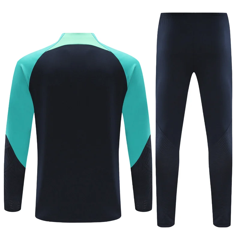 Conjunto Barcelona Treino Jaqueta/Calça Azul Escura 2023/24 - Image 3