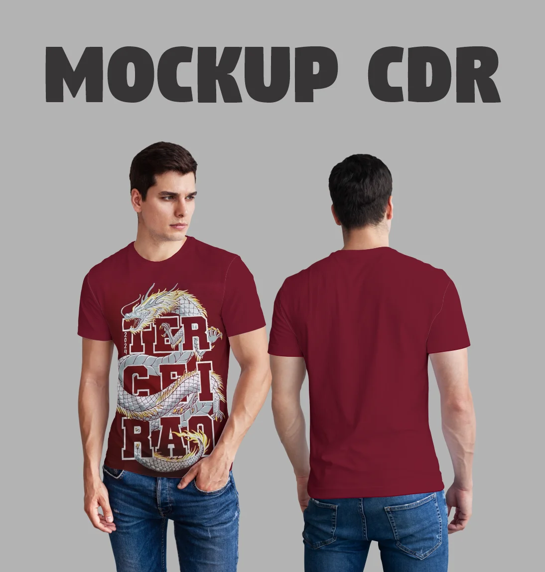 Mockup CDR Camisa Básica Humano - Image 3