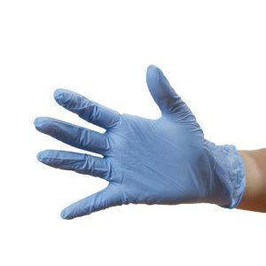 Luvas nitrilo azul sem pó – L