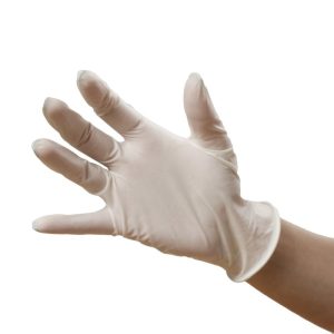Luvas latex descartáveis com pó – L