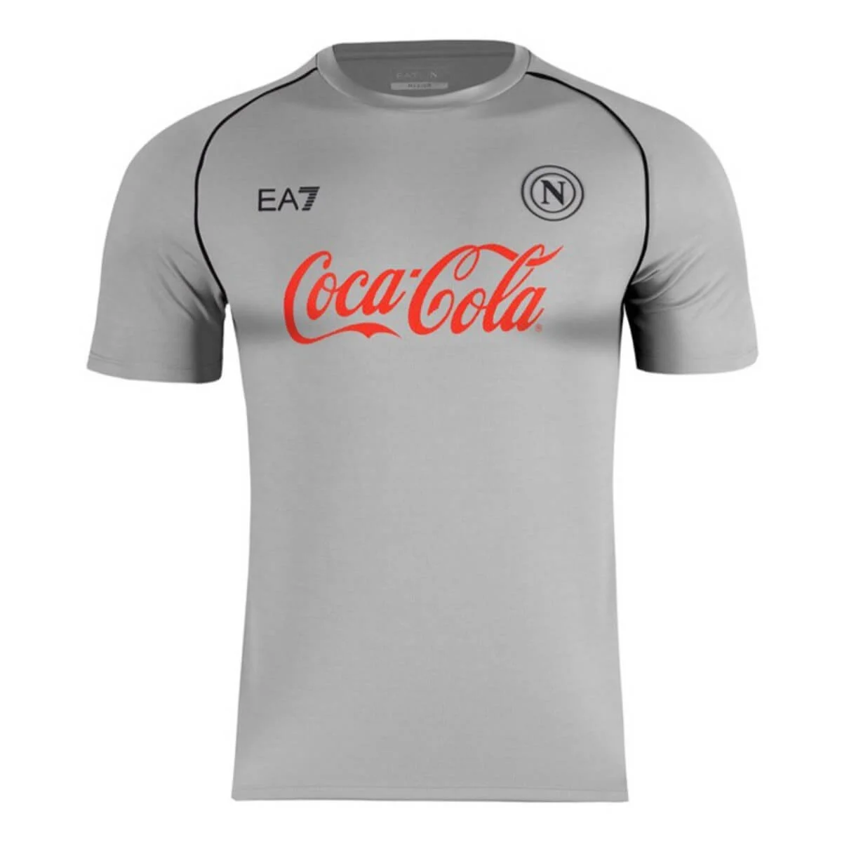Camisa Napoli Cinza Treino Coca Cola 2024 Masculina
