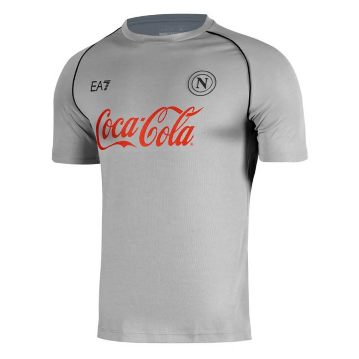 Camisa Napoli Cinza Treino Coca Cola 2024 Masculina - Image 3