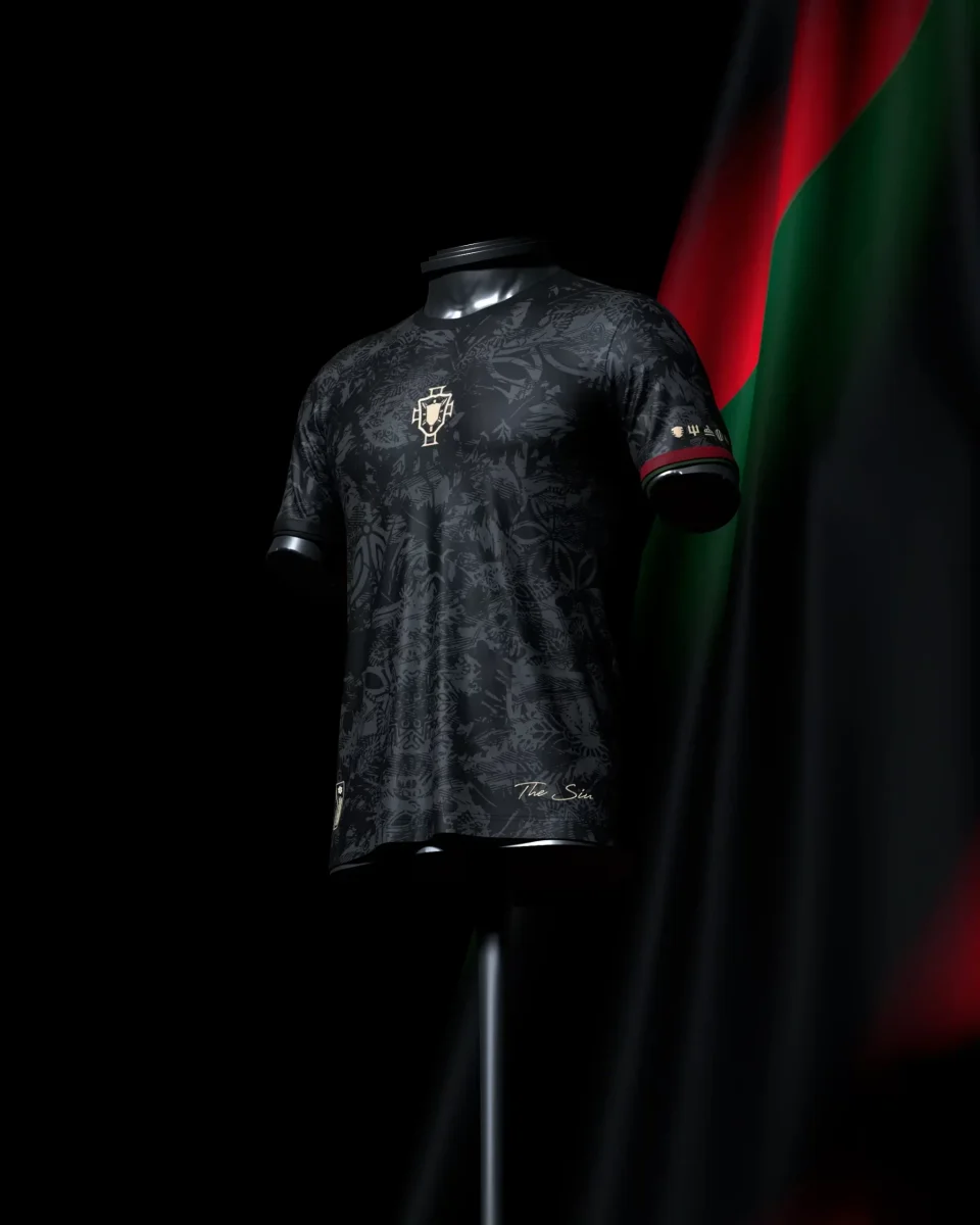 Camisa The Siu CR7 Portugal Preta Commafootball - Image 2