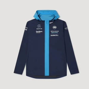 Jaqueta de Frio Williams Racing Team F1 Com Zíper e Capuz