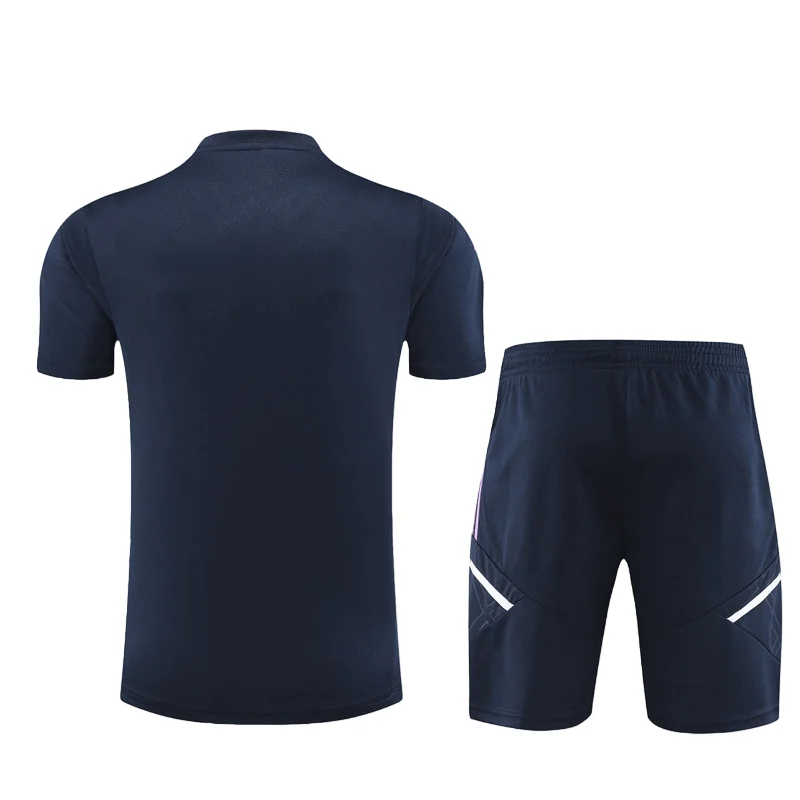 Conjunto Real Madrid de Treino Bermuda e Camisa Azul Escuro 2022/23 - Image 3