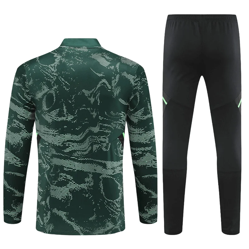 Conjunto de Treino Real Madrid Verde/Preto 2022/23 Jaqueta e Calça - Image 3