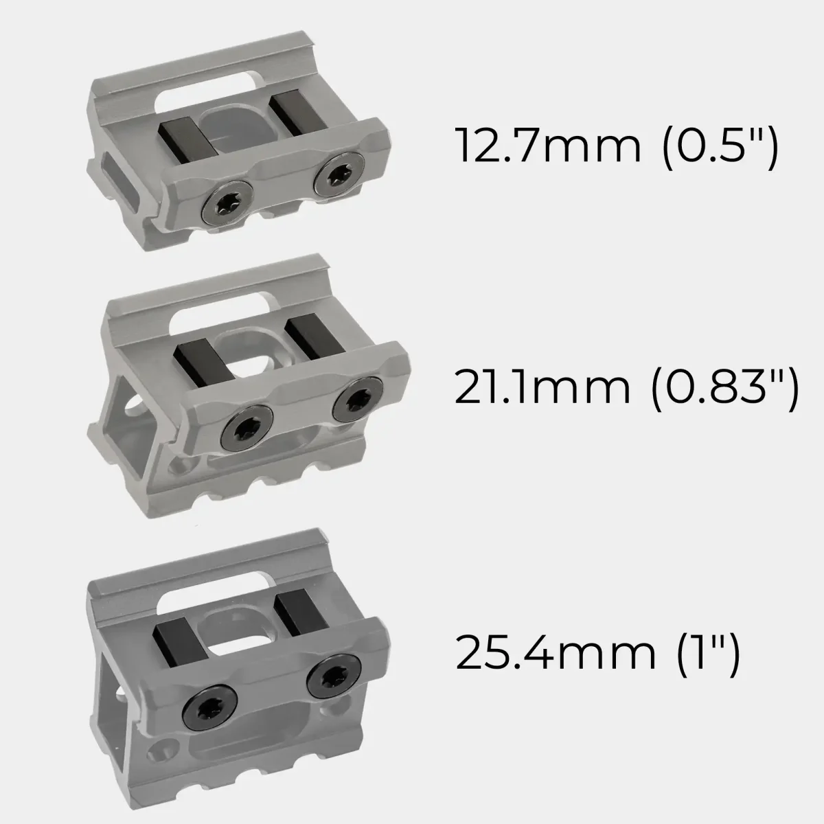 Elevador para rail picatinny UTG® Super Slim de 3 Ranuras - Leapers - Image 3