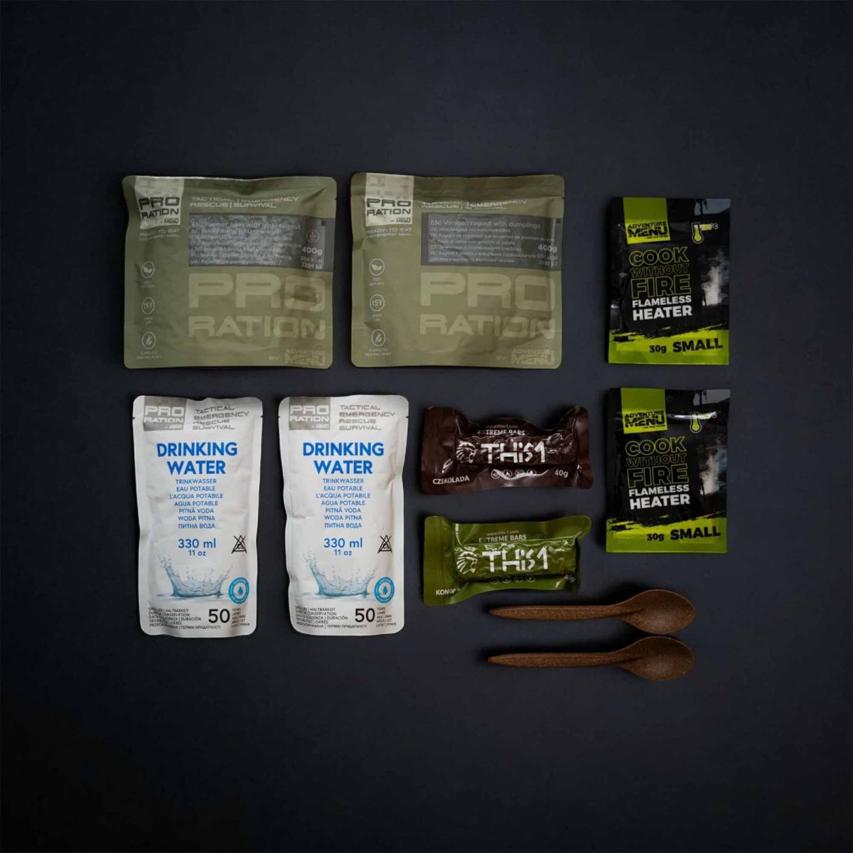 Pack de supervivencia Menu I PRO-RATION - Adventure Menu - Image 3