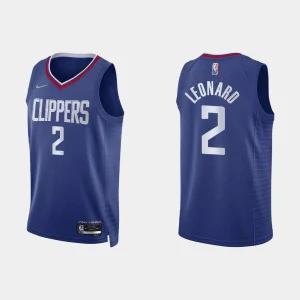 Regata NBA AUTHENTIC 75º Aniversário Clippers Roxo 21-22 Leonard #2