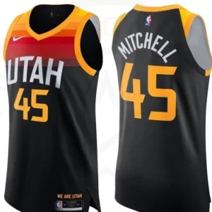 Regata NBA AUTHENTIC Utah Jazz 20-21 Preta Mitchell #45