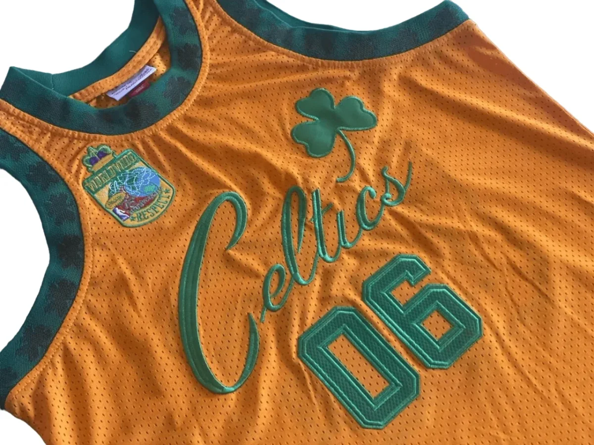 Regata #06 Bodega NBA Boston Celtics Mitchell & Ness Amarela - Image 5
