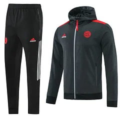 Kit Jaqueta C/Capuz e Calça Moletom Treino Bayern de Munique 21/22 - Image 2