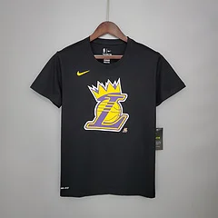 camisa casual T-shirt LAKERS PRETA masculina